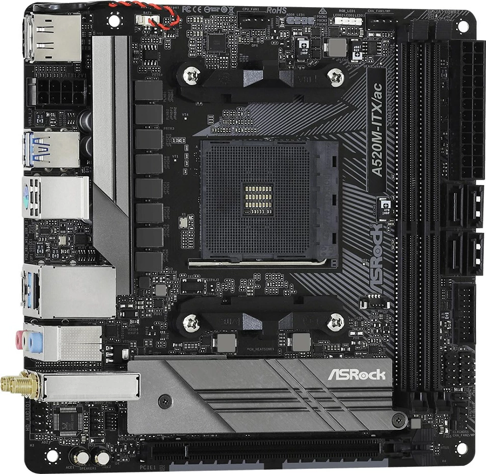 Pllakë amë Asrock A520M-ITX/ac, Socket AM4, micro ATX