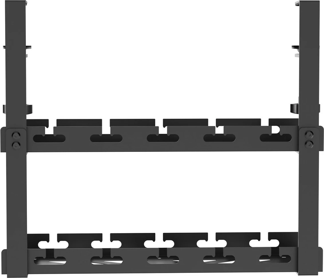 Organizues kabllosh nën tavolinë Maclean MC-104B, 40 cm, dy nivele, i zi
