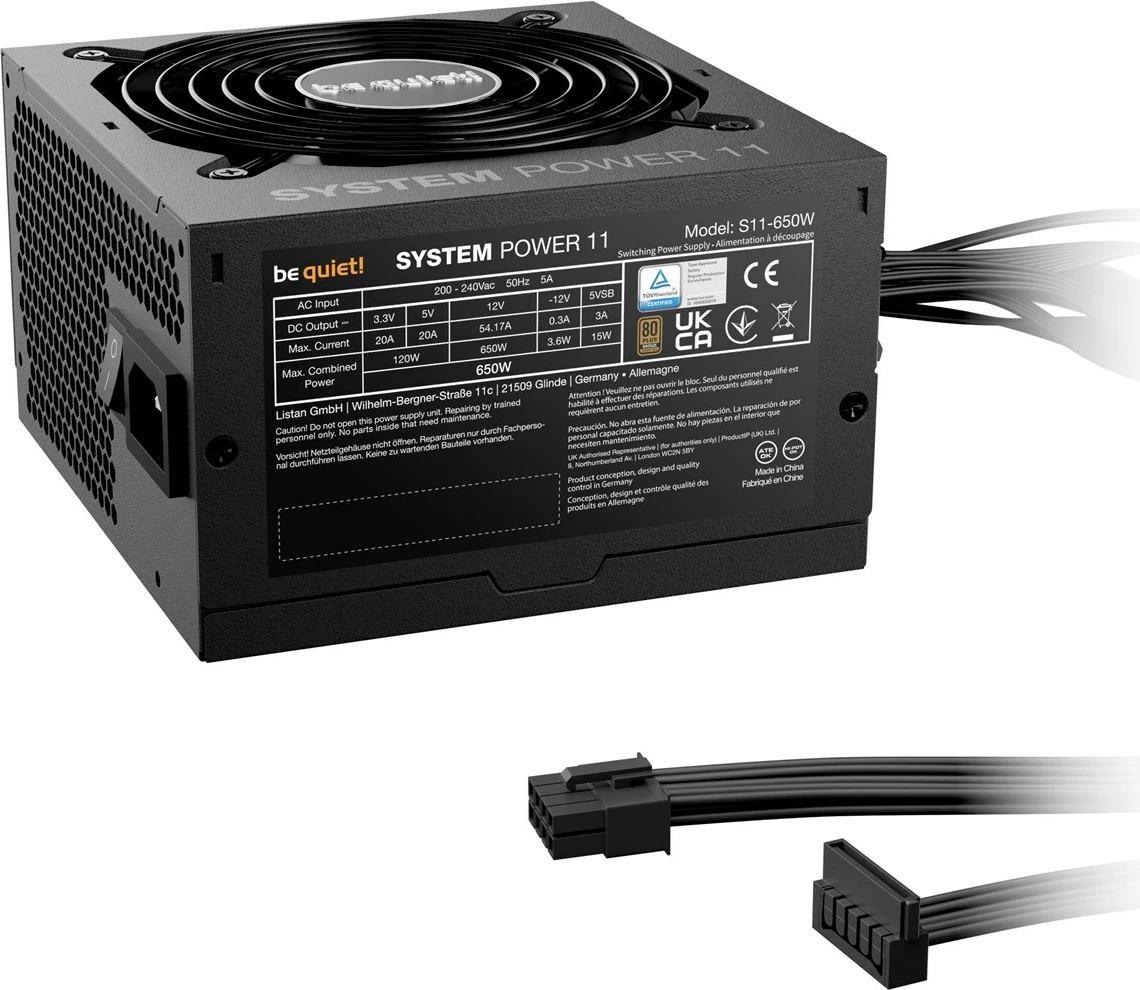 Kasë BE QUIET! System Power 11, 650W, ATX, e zezë