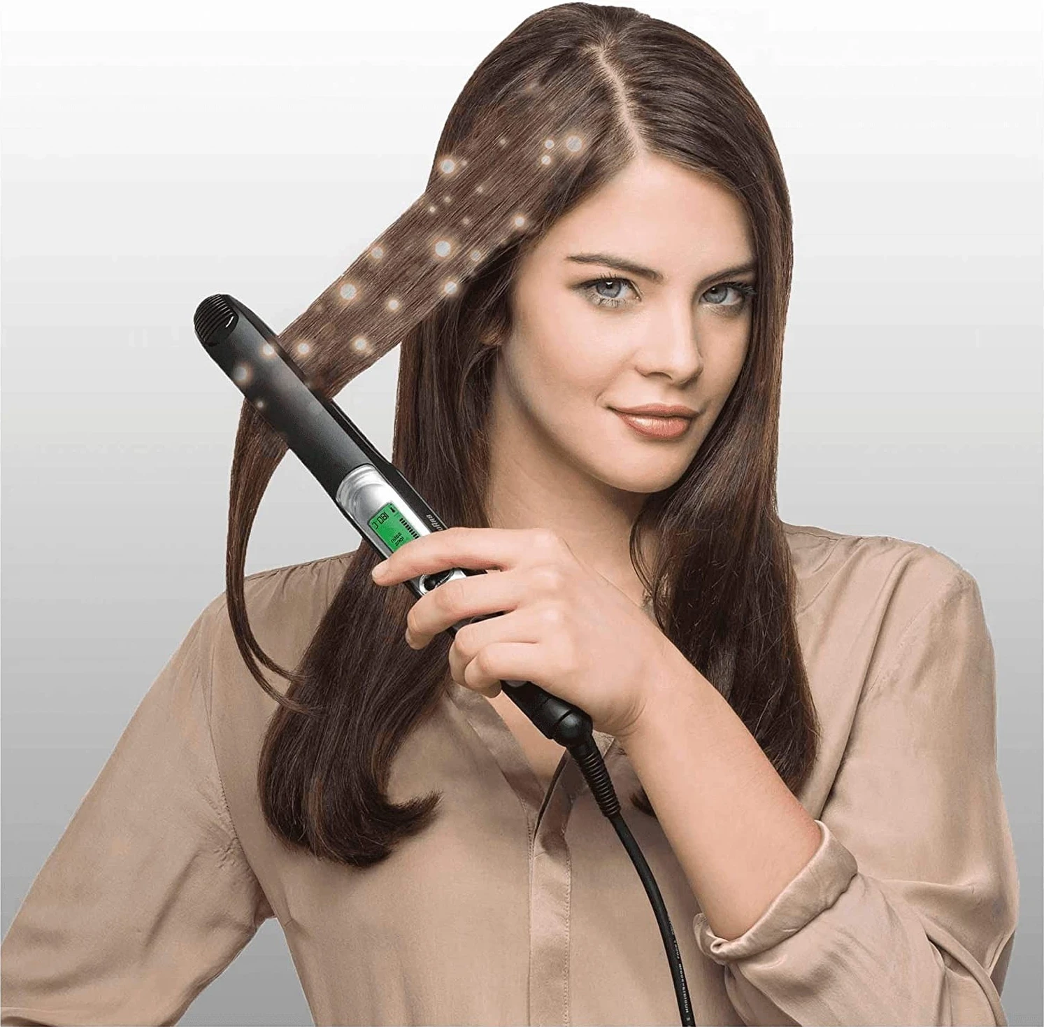 Drejtuese për flokë Braun Satin Hair 7 ST710, e zezë