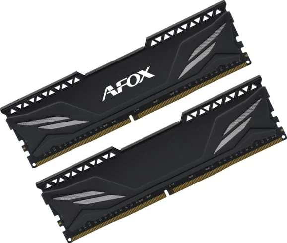 RAM Memorje AFOX GAMING DDR4, 2x8GB, 3200MHz, CL16, XMP2, e zezë