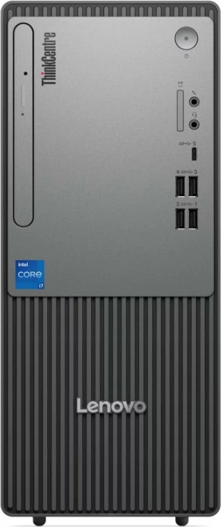 Kompjuter desktop Lenovo ThinkCentre neo 50t Gen 5 12UD0031PB i3-14100 8GB RAM 256GB SSD Windows 11 Pro, e zezë, me maus dhe tastierë