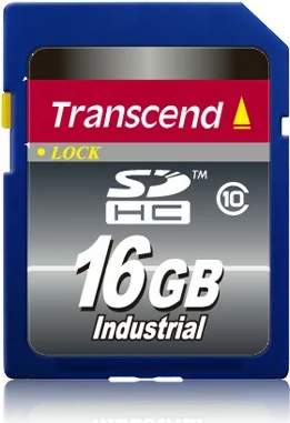 Kartelë SDHC Transcend 16GB, Class 10, MLC, kaltër