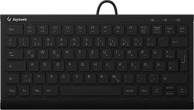 Tastierë KeySonic KSK-5011ELC, QWERTZ, LED, USB, e zezë