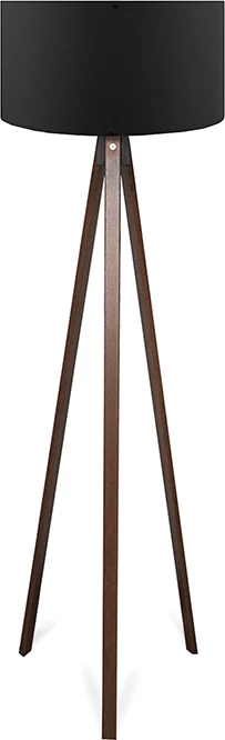 Llambë dyshemeje PWL-1059 Ε27, ngjyrë arre-e zezë, D38x140cm