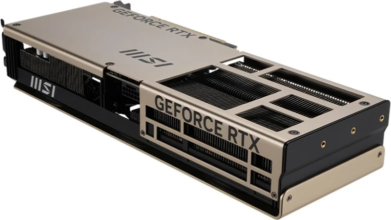 Kartelë grafike MSI GeForce RTX 5070 Ti INSPIRE 3X OC PLUS, 16 GB GDDR7, e artë
