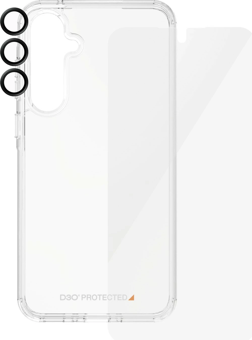 Mbështjellës PanzerGlass 3-in-1 për Samsung Galaxy A35 5G, transparent