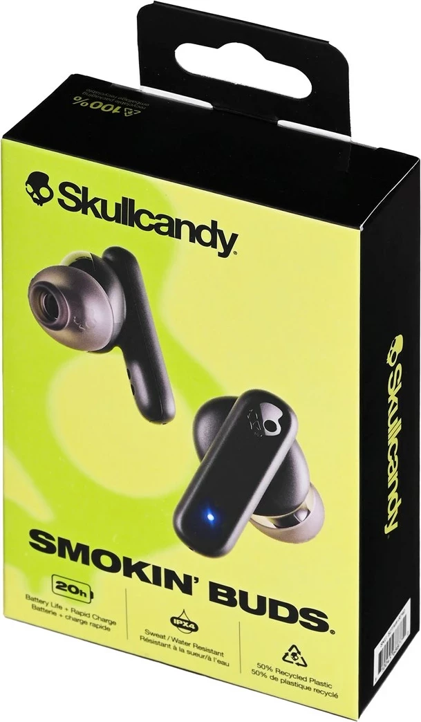 Kufje Skullcandy SMOKIN BUDS, True Wireless, Mikrofon i integruar, Bluetooth, Zezë