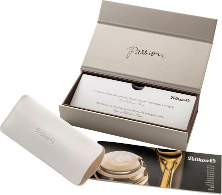 Stilolaps Pelikan Souverän 405, rrëshirë, majë ari/rodium, Bold, i zi