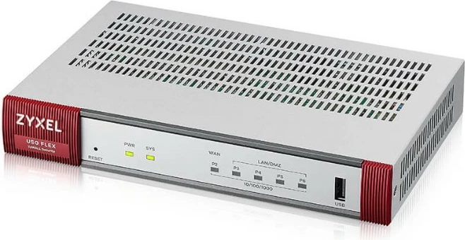 Firewall Zyxel USG FLEX 50HP-EU0101F, i bardhë me të kuqe