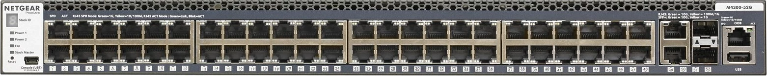 Switch NETGEAR M4300-52G, Managed, 1U, Gri
