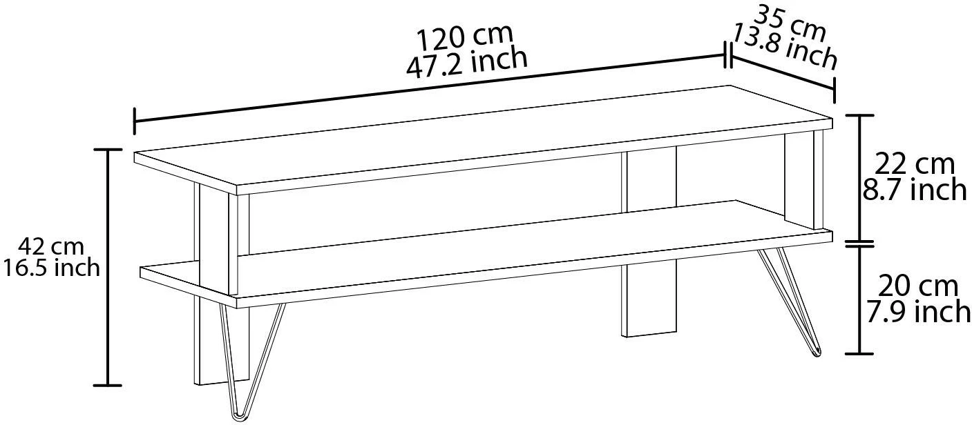 Komodë TV, ngjyrë lisi, Skye Decor, Duama