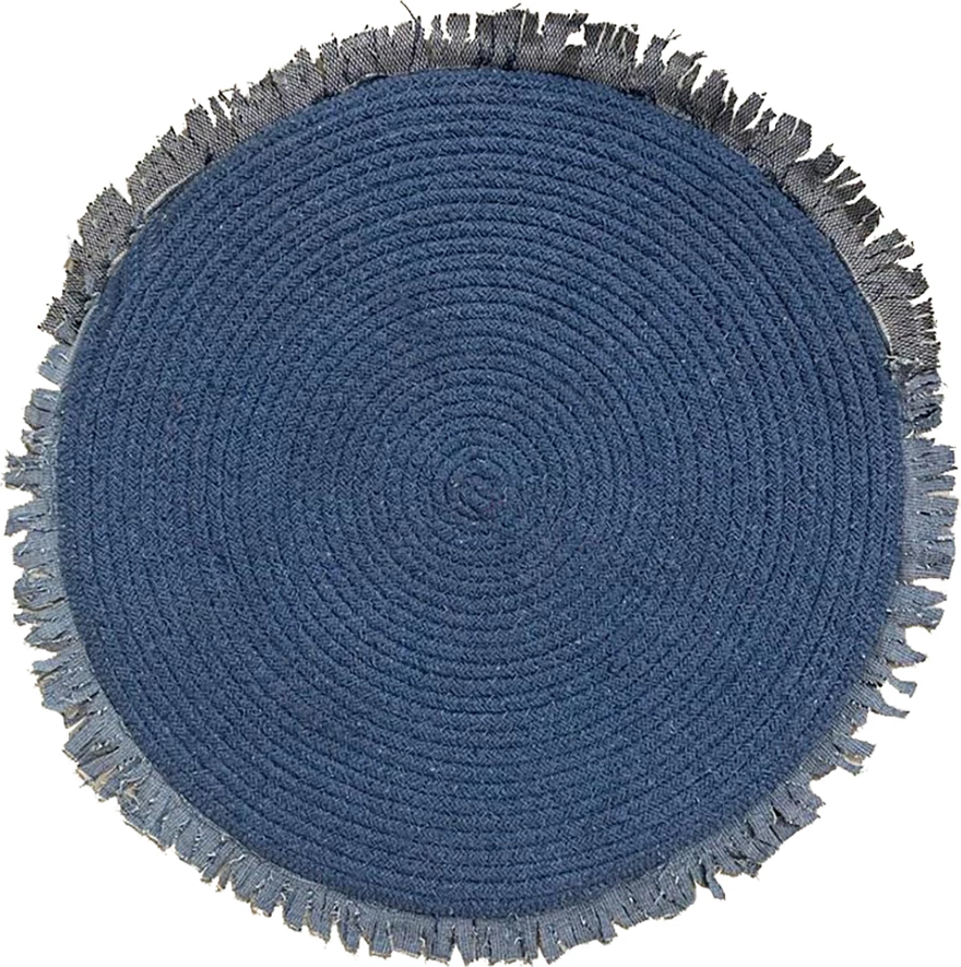 Ndamës tavoline REEF, pambuk-poliester, blu, 30x30cm