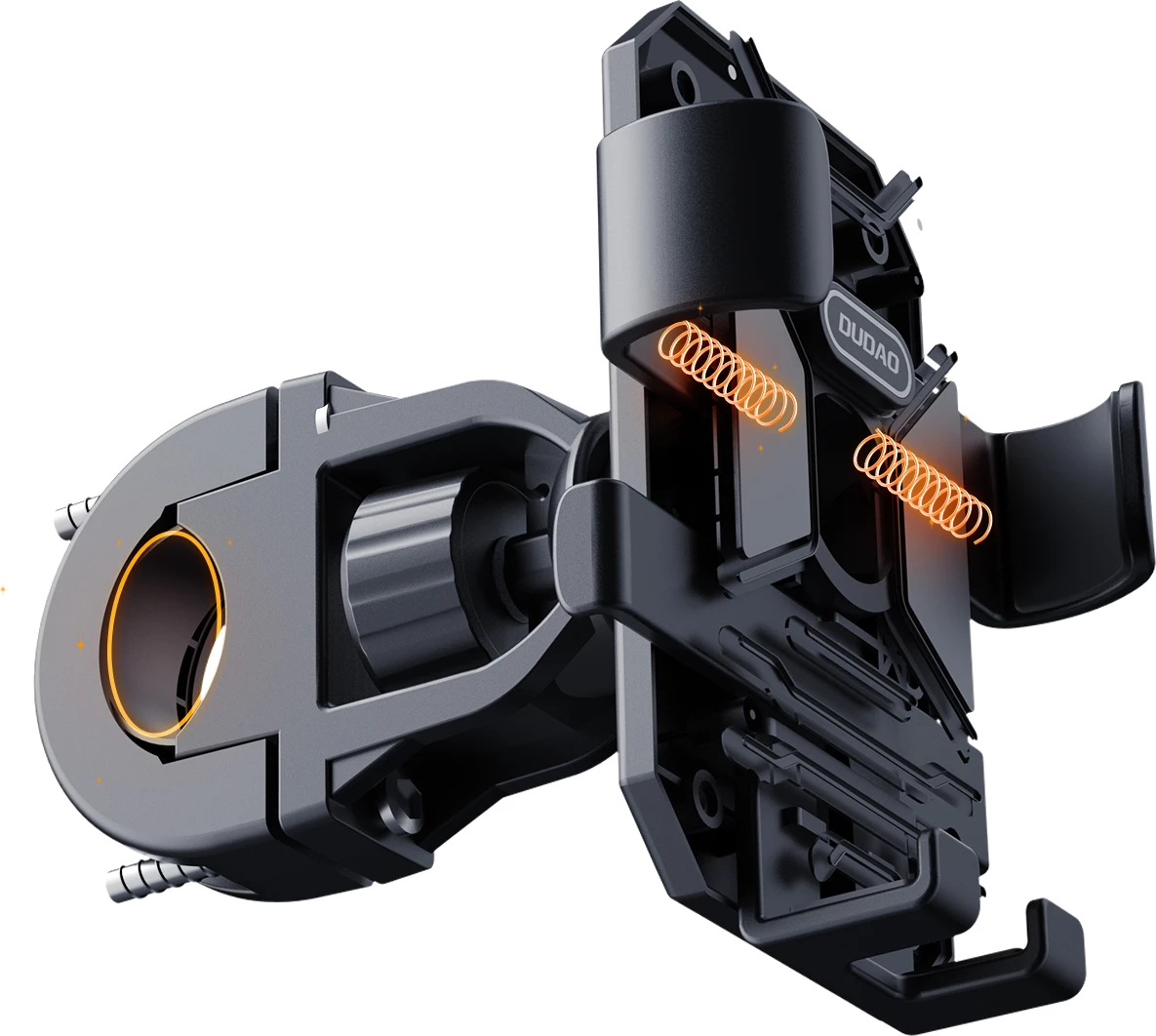 Mbështjellës telefoni për biçikletë/motoçikletë Dudao F7C, i zi