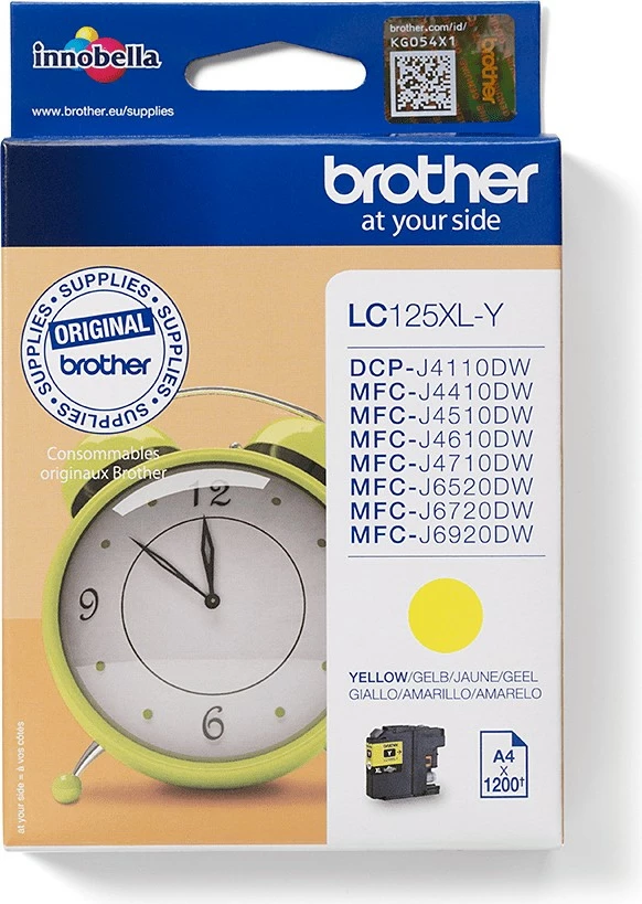 Toner Brother LC-125XLY, Verdhë, 1200 faqe