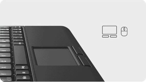 Kasë tastierë KeySonic KSK-3211ELU, QWERTZ, LED, touchpad, e zezë