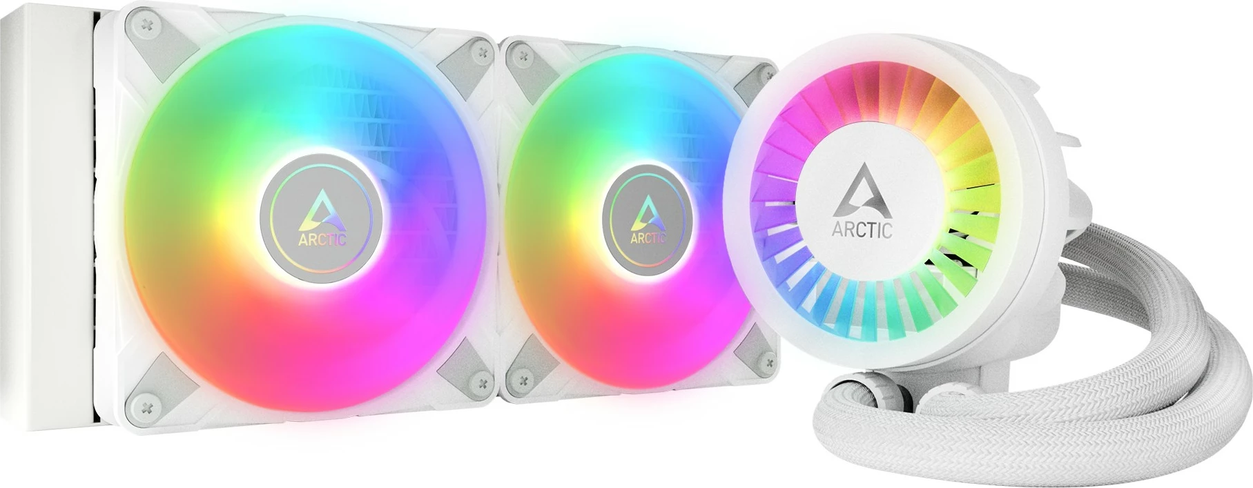 Ftohës uji ARCTIC Liquid Freezer III 240 A-RGB, 12 cm, 48.82 cfm, Bardhë