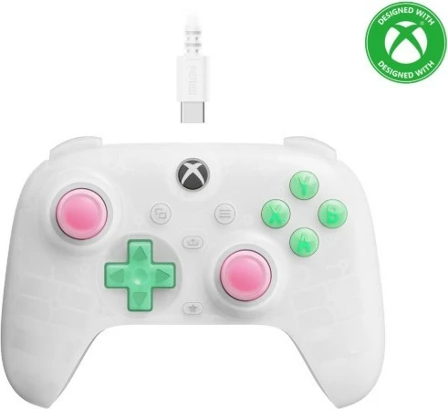 Gamepad 8BitDo Ultimate Mini me kabllo, për Xbox, PC, RET00505, Bardhë