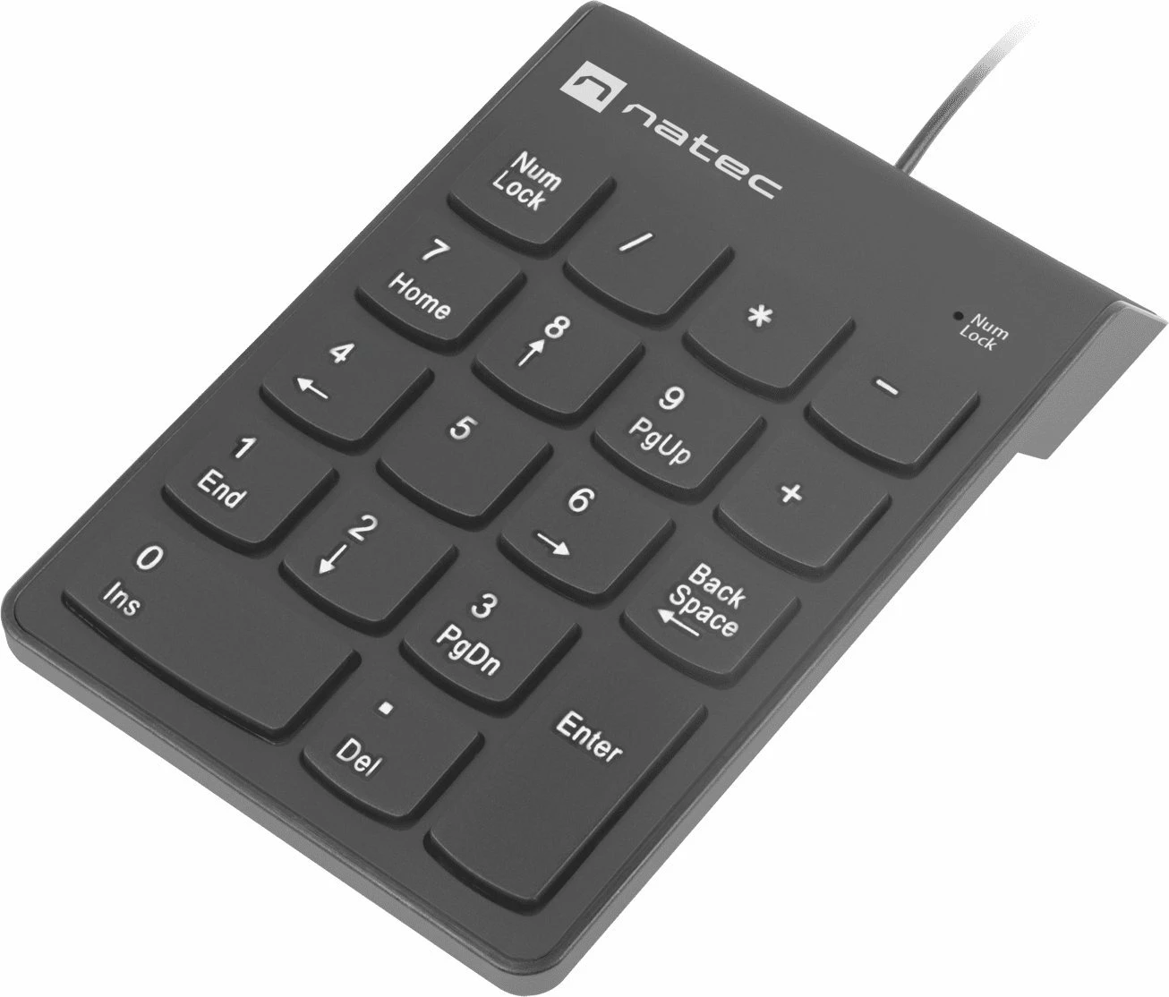 Tastierë numerike Natec Goby 2 NKL-2022 me kabllo USB, layout US, e zezë