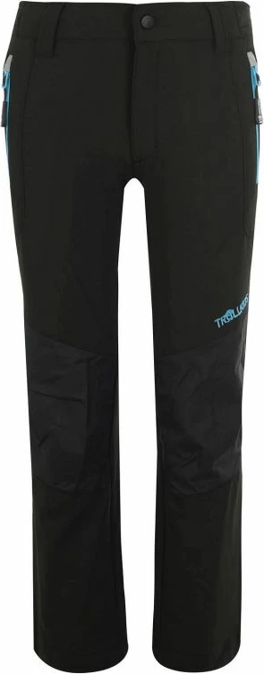 Pantallona softshell për fëmijë Trollkids, të zeza