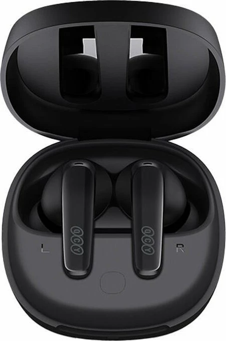 Kufje TWS QCY T13x Bluetooth 5.3, 30 orë me kuti karikimi, me mikrofon, të zeza