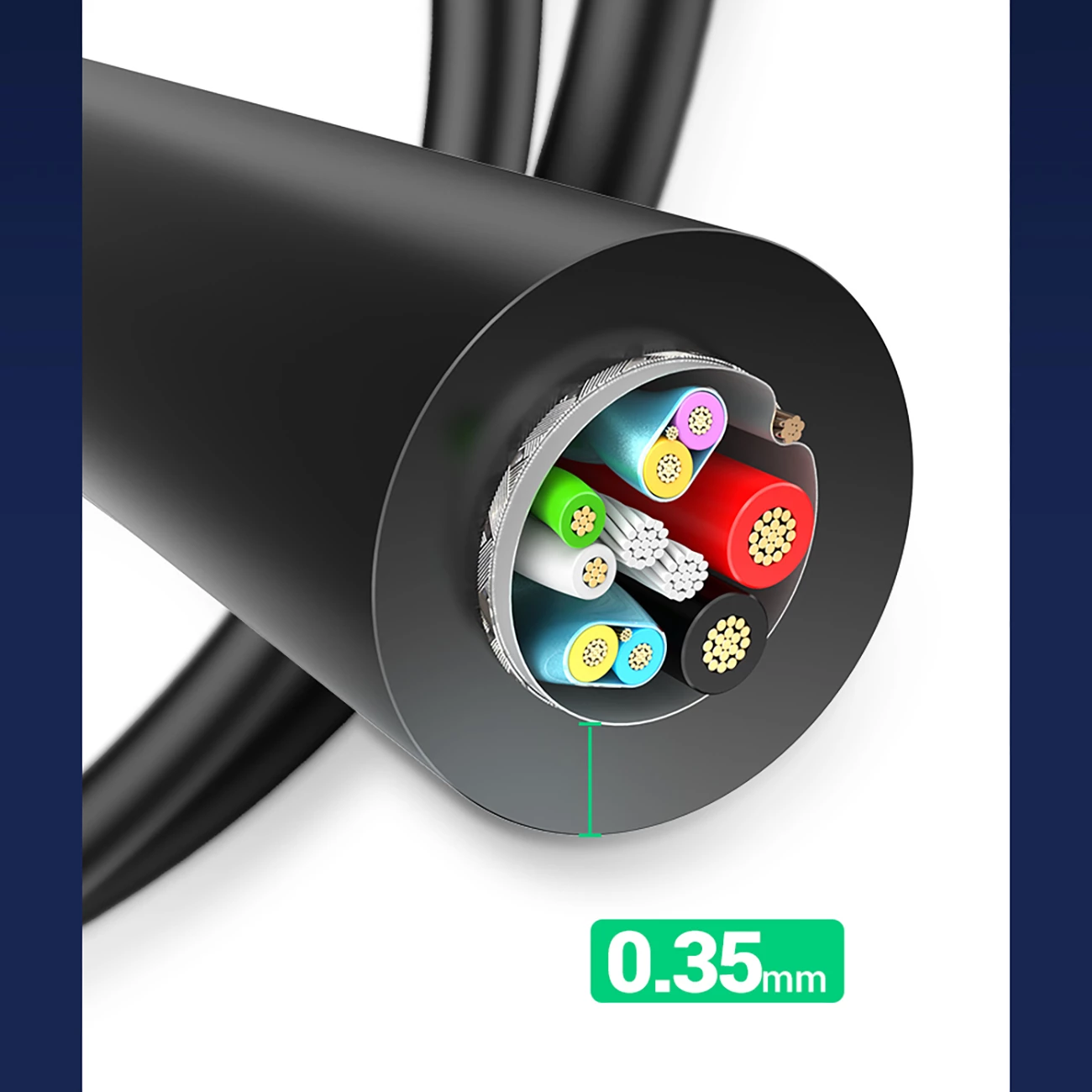 Kabllo Ugreen US184 20882 USB-A 3.0 në USB-C, 1m, e zezë