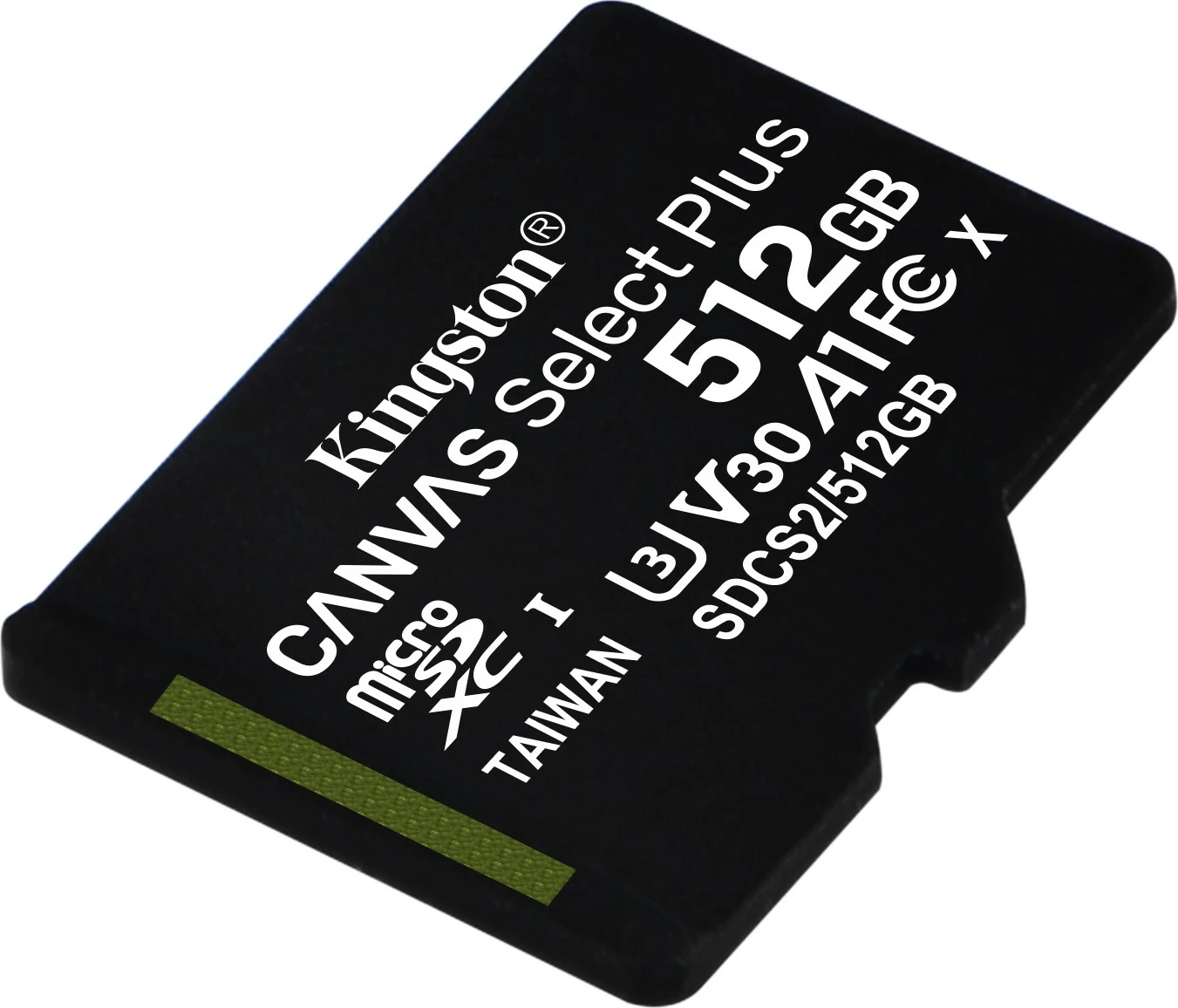 MicroSDXC Kingston Canvas Select Plus 512GB, Class 10, UHS-I, e zezë