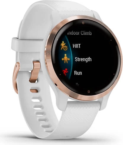 Smartwatch Garmin Venu® 2S Rose Gold Bezel / White Case & Silicone Strap, 40 mm