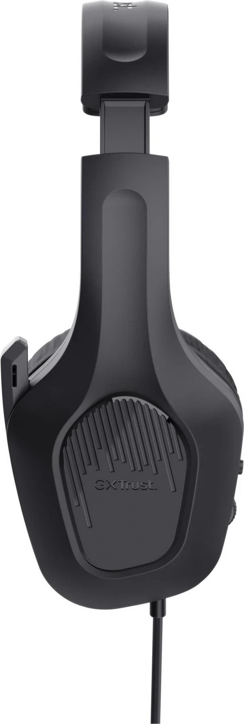 Kufje Trust GXT415 Zirox, për lojtarë, me kabëll, ngjyrë e zezë