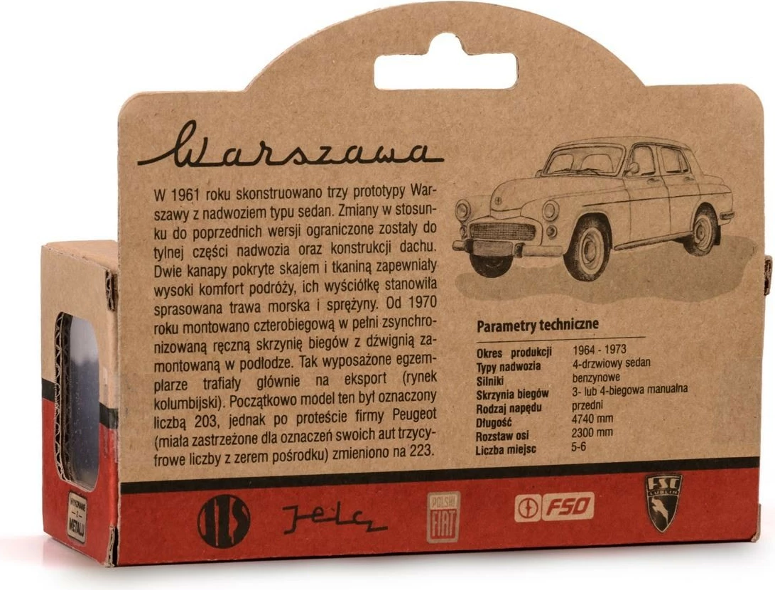 Makine lodër Daffi PRL Warszawa 223, 1:43, Metal/Plastik, Gri