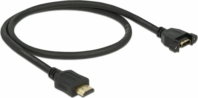 Kabllo HDMI zgjatues DeLOCK 85463, 0.5m, 4K, e zezë