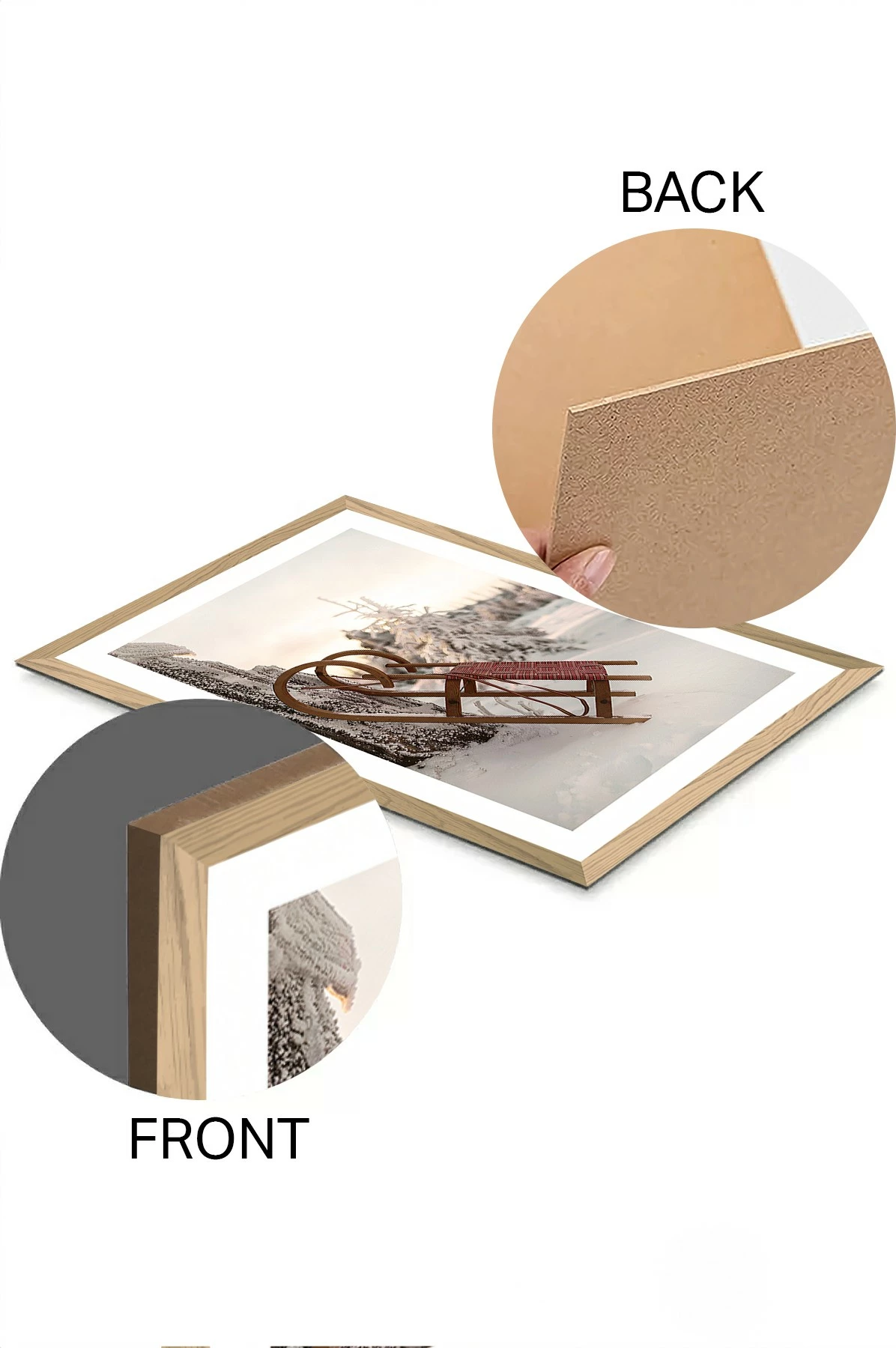 Pikturë dekorative, shumëngjyrëshe, MDF, Tekhammdf59, 33x48cm