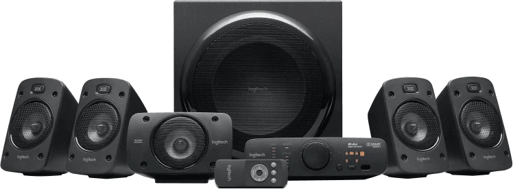 Altoparlantë, Logitech Z906 980-000468 set 5.1 me nënvufer dhe konzol kontrolli, e zezë
