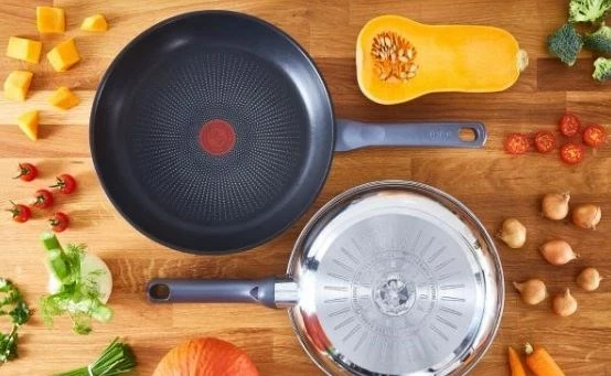 Tiganë Tefal Daily Cook G7132S55, set 2 copë, 24/28 cm, Titanium