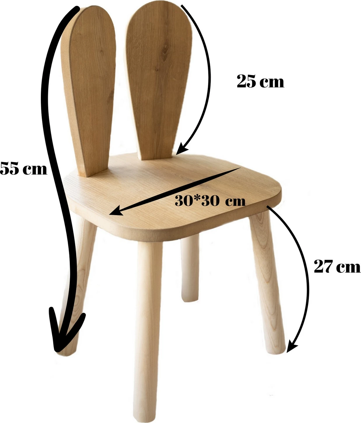 Karrige për fëmijë, Bunny, ngjyrë kafe