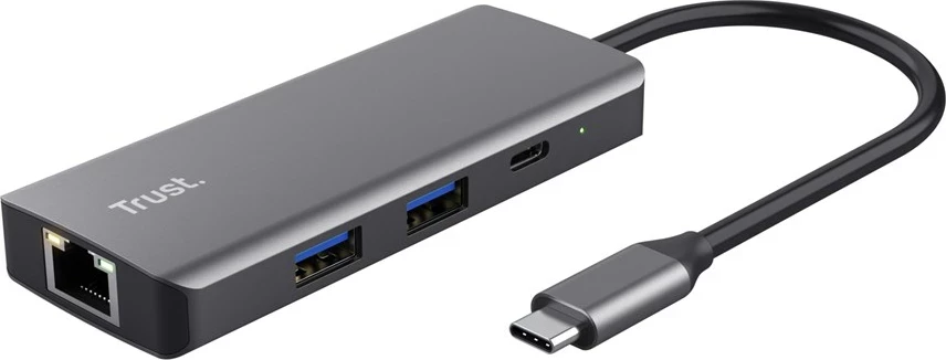 Adapter USB Type-C Trust Dalyx, 1000 Mbit/s, Argjendtë