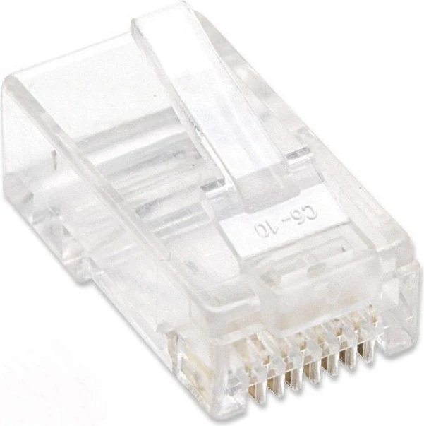 Fishekët RJ45 Cat5e UTP nga Intellinet, transparent