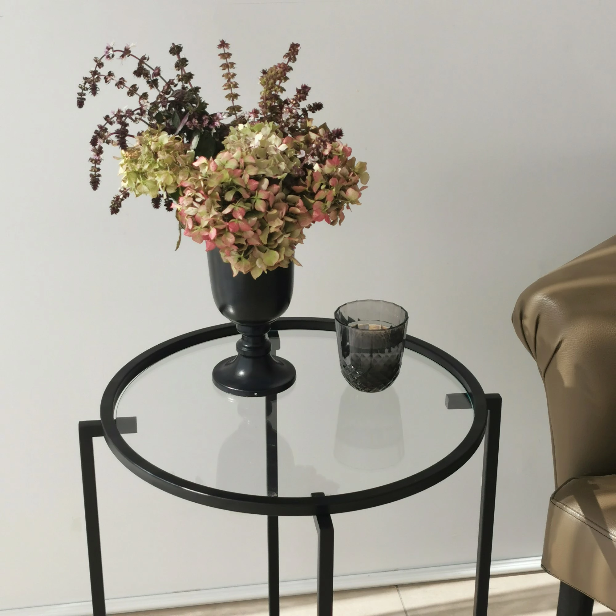 Set tavolinash anësore Skye Decor, S412, ngjyrë e zezë