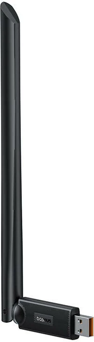 Adapter WiFi Baseus FastJoy 650 Mbps me antenë, USB-A, i zi