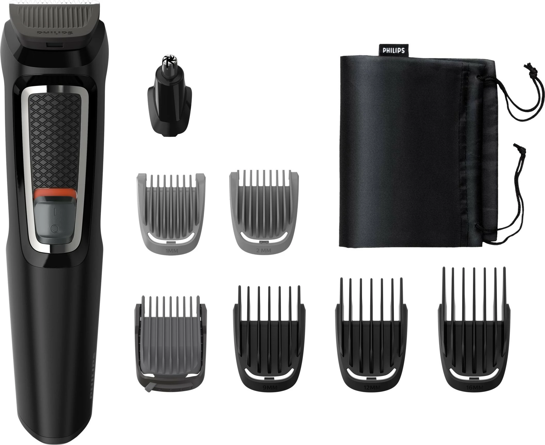 Trimer Philips MULTIGROOM Series 3000 MG3730/15, 8-në-1, i zi