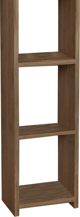 Bibliotekë Barzine melamine, hije natyrale, 27.6x19.5x150cm