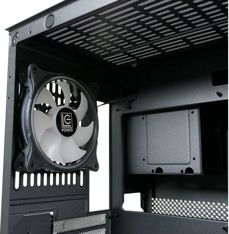 Kasë LC-Power 809B Dark Storm_X, Midi Tower, ATX, RGB, e zezë