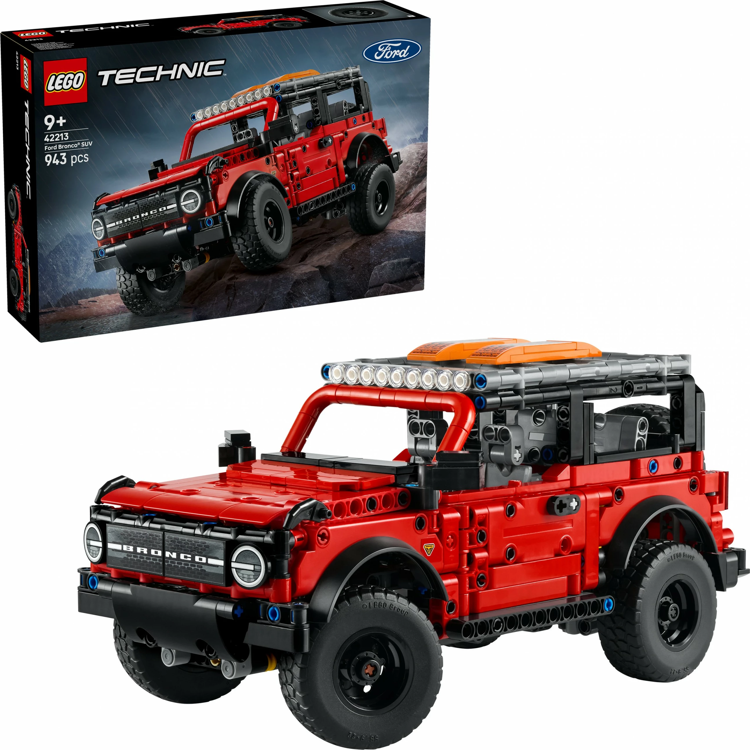 Set ndërtimi LEGO Technic Ford Bronco 42213, 943 pjesë, multikolor