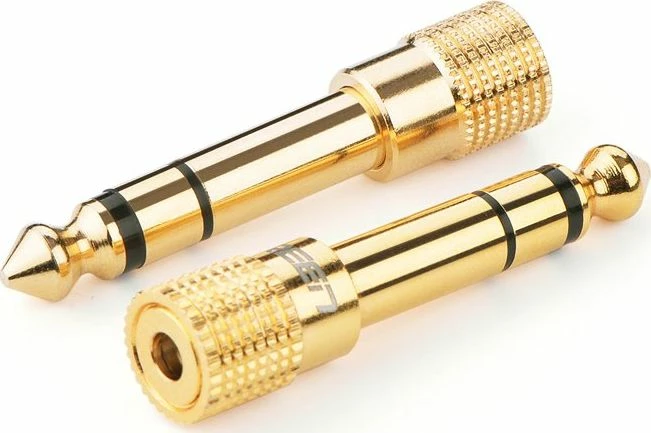 Adapter jack audio Ugreen 20503, 3.5mm femër në 6.3mm mashkull, gold-plated, i artë