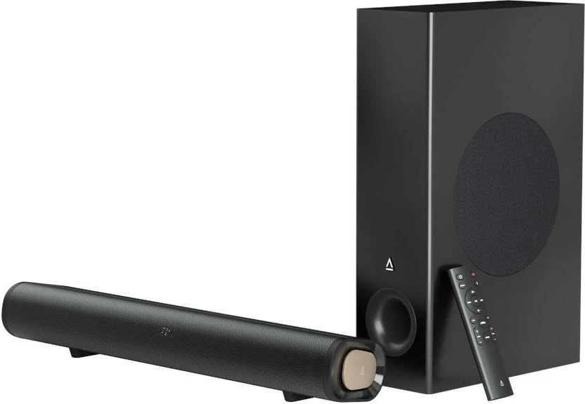 Soundbar 2.1 Creative Labs Stage Pro (51MF8495AA000), 80 W, Dolby Audio, HDMI ARC/USB-C/Bluetooth, me subwoofer, i zi
