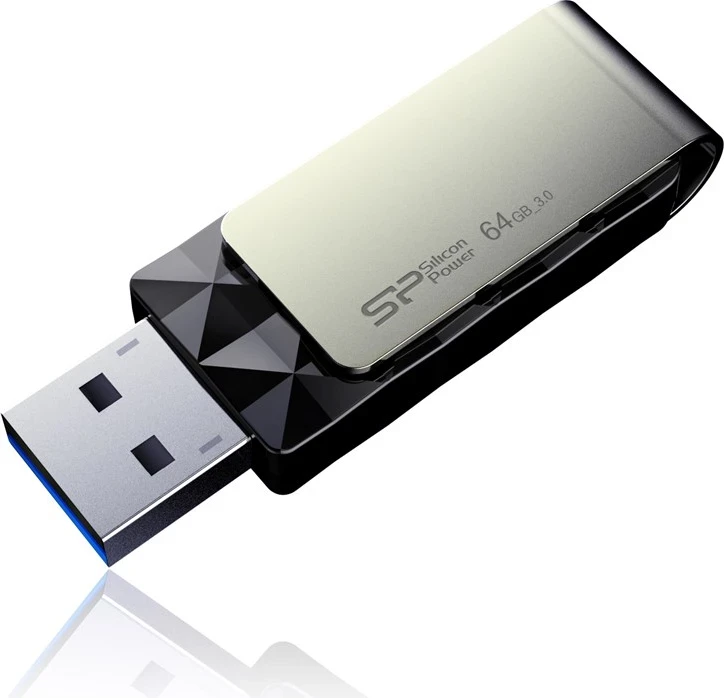 USB flash drive Silicon Power, 64 GB USB Type-A 3.0, e zezë