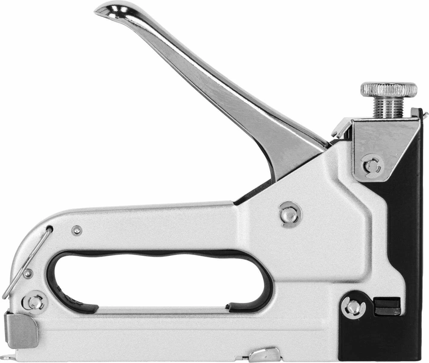 Pistoletë kapëse metalike PROLINE 55024, A53 4-14 mm, forcë e rregullueshme, argjendi