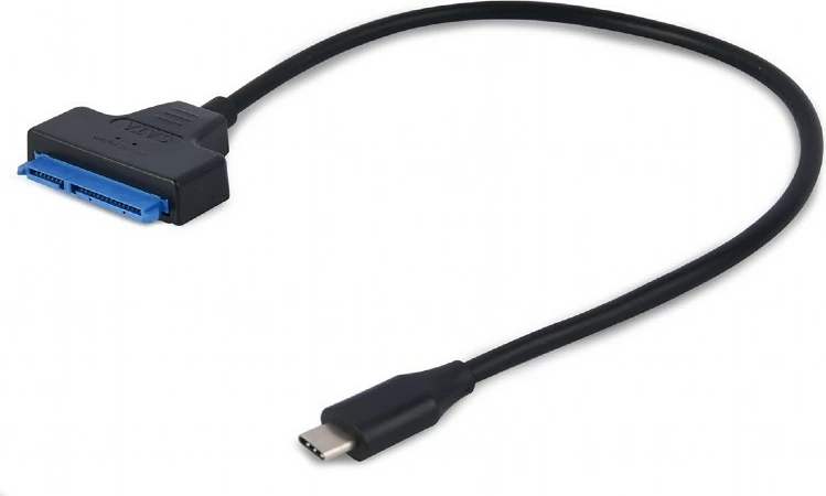 Adapter Gembird AUS3-03 USB Type-C në SATA 2.5 inç, i zi