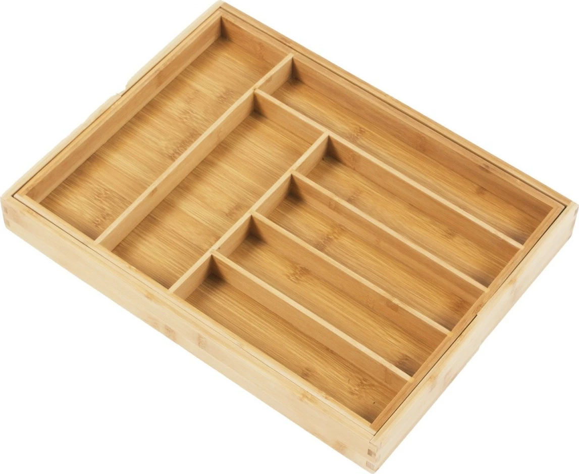 Organizues sirtari bambu GreenBlue GB379, i zgjerueshëm, 9 ndarje, ngjyrë druri