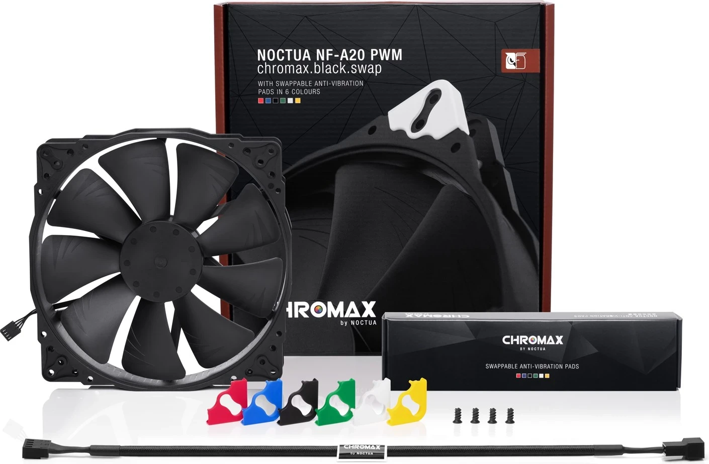 Ftohës Noctua NF-A20 PWM, 20cm, i zi 